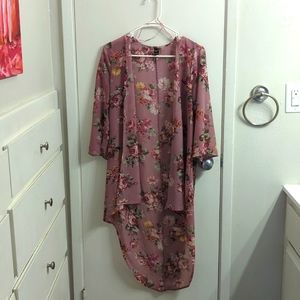 Windsor, small, flower pink/magenta cardigan